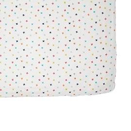 Pehr - Drap Contour - Lit de Bébé - Rainbow Jacks||Pehr - Crib Sheet - Rainbow Jacks