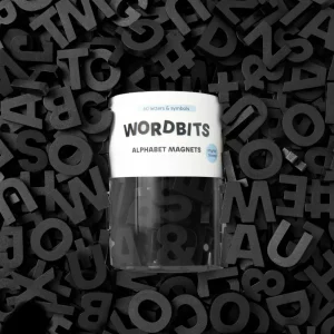 Wordbits- Lettres magnétiques- Noir || Wordbits - Alphabet magnets - Black