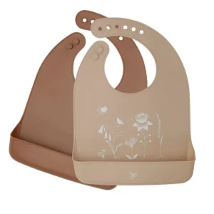 Lille Vilde - Duo de Bavoirs en Silicone||Lille Vilde - Silicone Bibs