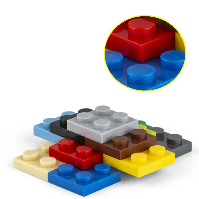 160 Blocs de Construction Plaque 2×2 – Image 2