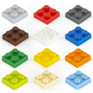 160 Blocs de Construction Plaque 2×2