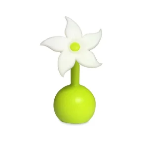 Haakaa - Bouchon pour Tire-Lait Manuel - Fleur Blanche||Haakaa - Silicone Breast Pump Flower Stopper - White