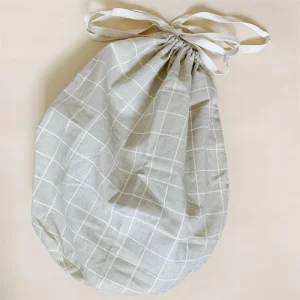 HAPS Nordic - Sac Multi - Motif Carreaux - Grand Gris Pâle||HAPS Nordic - Sac Multi - Check Pattern - Large Oyster Grey