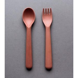 Cink - Ensemble Cuillère & Fourchette - Brick||Cink - Spoon & Fork Set - Brick
