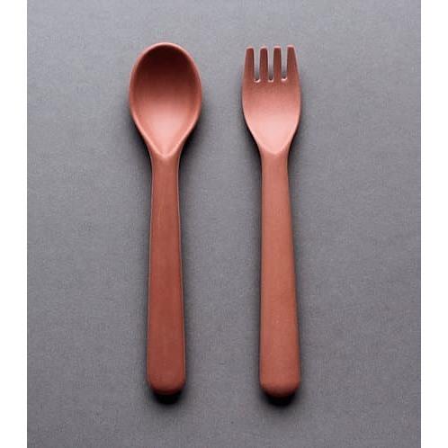 Cink - Ensemble Cuillère & Fourchette - Brick||Cink - Spoon & Fork Set - Brick