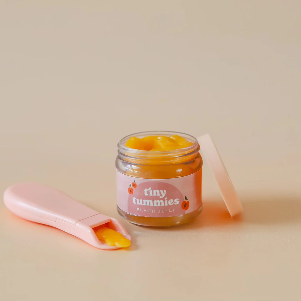 Tiny Harlow - Ensemble de Gelée Tiny Tummies pour Poupée - Pêche||Tiny Harlow - Tiny Tummies Puree Set - Peach
