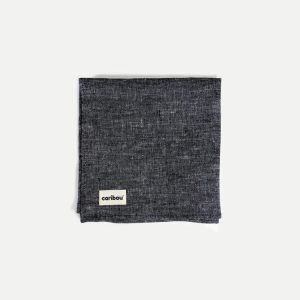 Caribou - Bandana en Lin - Charbon||Caribou - Linen Bandana - Charcoal