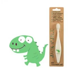 Jack N' Jill - Brosse à Dents Bio - Dino||Jack N' Jill - Bio Toothbrush - Dino