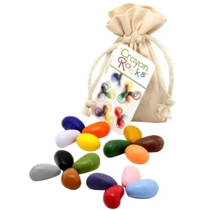 Crayon Rocks - 16 Couleurs & Sac de Rangement||Crayon Rocks - 16 Colours in Muslin Bag