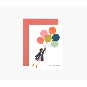 Rifle Paper Co. - Carte - Ballons Happy Birthday||Rifle Paper Co. - Fly Away Birthday - Card
