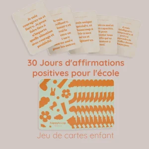 30 Jours d’affirmations positives pour l’école  | Jeu de cartes | Enfants