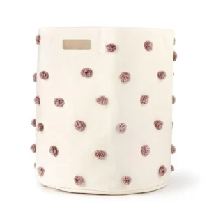 Pehr - Panier à Pompons - Mauve - Hamper||Pehr - Pom Pom Basket - Mauve - Hamper