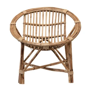 Creative Coop - Chaise Ronde en Rotin||Creative Coop - Round Hand-Woven Rattan Chair
