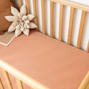 Kiin Baby - Drap Contour -  Blush||Kiin Baby - Cot Sheet -  Blush