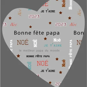 Affiche personnalisée avec messages et prénoms pour papa