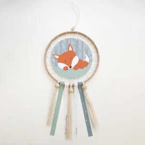 Attrape-rêve personnalisé du bébé renard