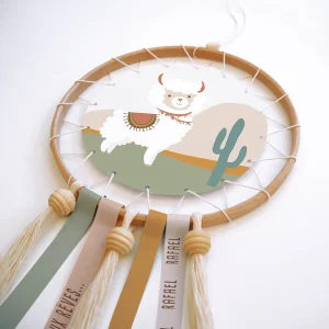 Attrape-rêve personnalisable du pays des lamas