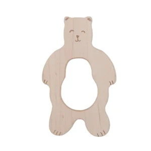 Wooden Story - Jouet de Dentition - Ours||Wooden Story - Teether - Smiley Bear