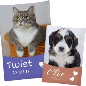 Carnet de santé photo chien ou chat - 9 couleurs au choix
