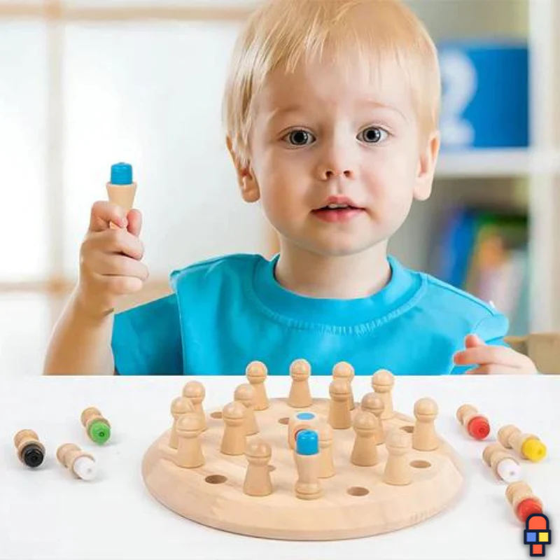 MemoWood™ | Jeu de mémoire en bois pour enfants