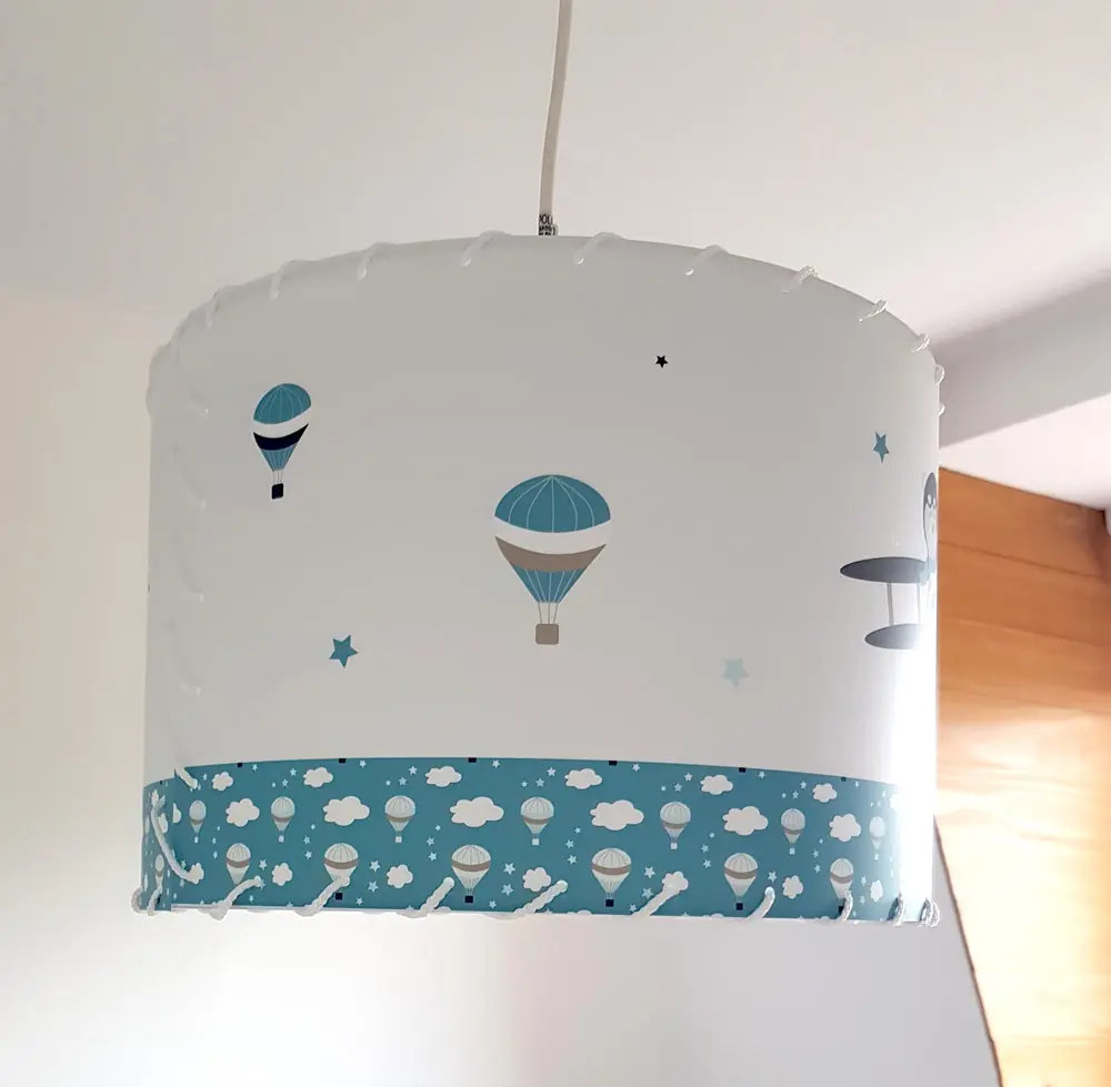 Luminaire enfant personnalisé – Thème aviateur et voyage ✈️ – Image 2