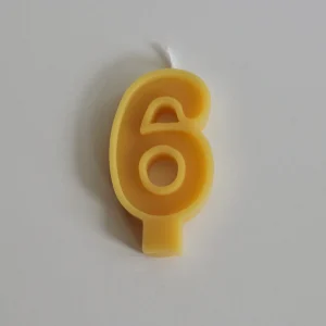 Fersk Self Care - Bougie d'Anniversaire - 6||Fersk Self Care - Beewax Candle - 6