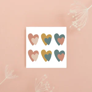 Tatouages éphémères coeurs