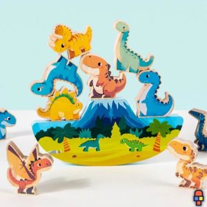 Jeu de construction en bois | DinoBalance