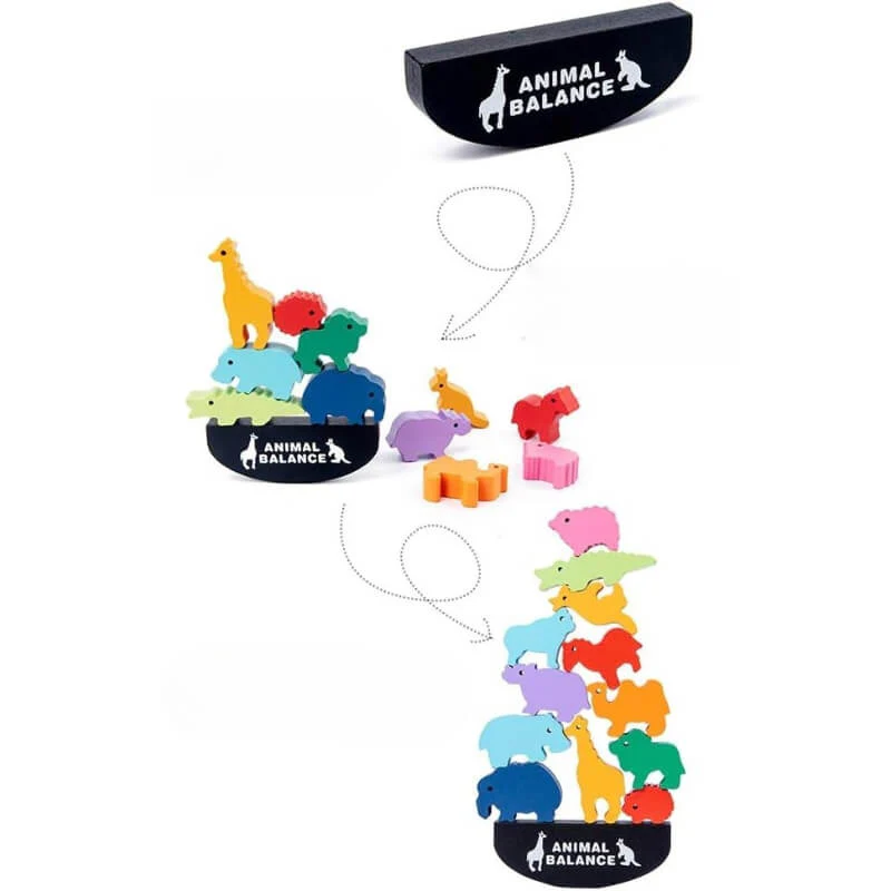 Jeu de construction en bois | ÉquiliZoo – Image 3