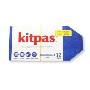 Kitpas - Crayons en Cire de Riz - 12 Couleurs||Kitpas - Rice Wax Crayons - 12 Colors