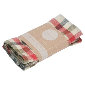 HAPS Nordic - Ensemble de 2 Serviettes en Lin||HAPS Nordic - Pack of 2 Linen Napkins