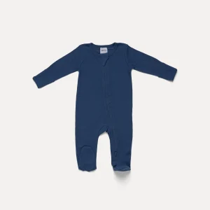 Pijeme - Pyjama à Pattes Coton Biologique Côtelé -Bleu | Pijeme - Organic Cotton Comfort Sleep- Blue