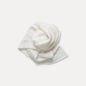 Pijeme - Couverture Mousseline de Coton Biologique - Blanc || Pijeme - Organic Cotton Muslin Blanket - White
