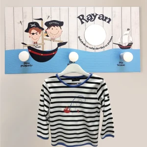 Portemanteau 3 patères pirates