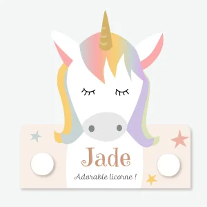 Porte-manteau licorne personnalisé – Collection Rêves Enchantés