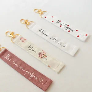 Porte-clés en tissu personnalisé