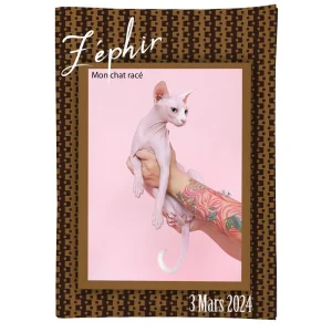 Protège Carnet de santé avec photo pour chat stylé