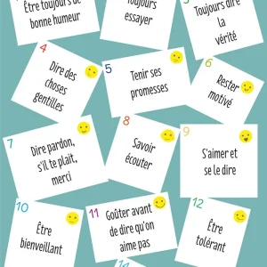 Les règles de maison illustrées par des smiley