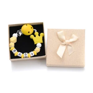 Attache tetine - Attache sucette - Forme couronne