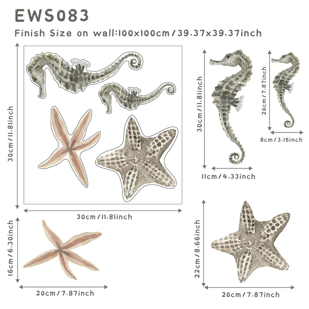 Autocollants Muraux de Poissons du Monde Sous-Marin – Image 8