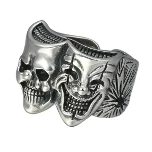 Bague Joker deux faces pour hommes