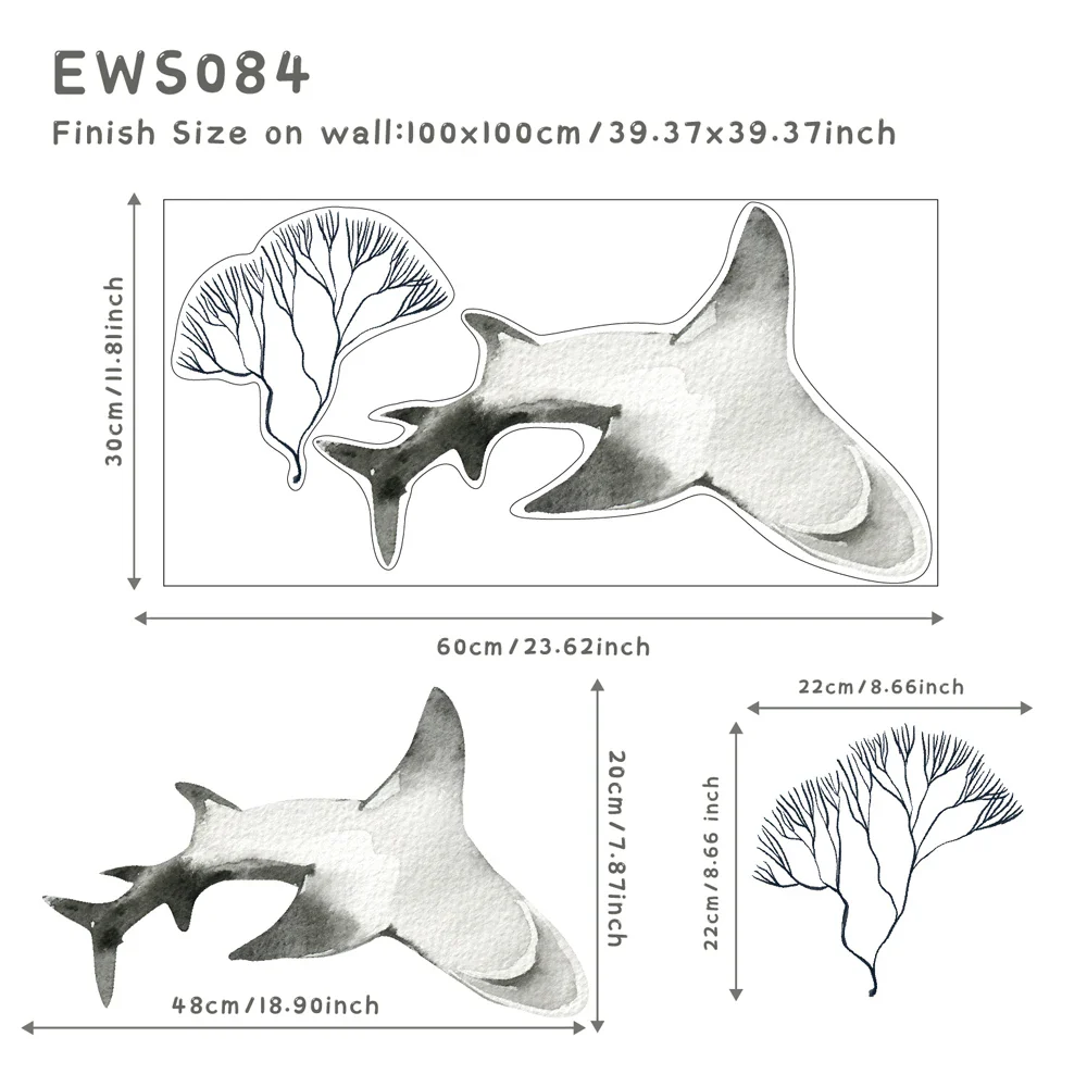 Autocollants Muraux de Poissons du Monde Sous-Marin – Image 7