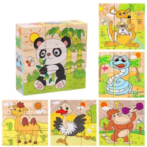 Jouet bebe - Puzzle cube - Montessori