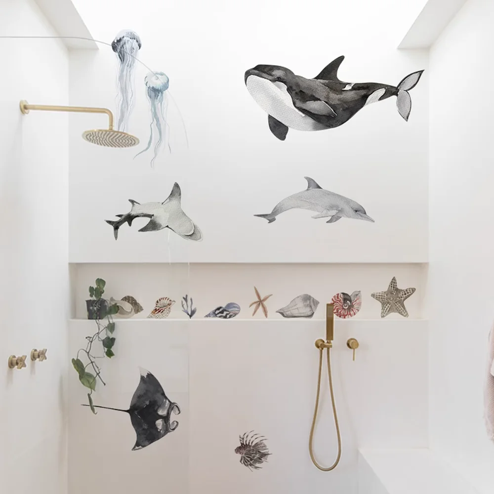Autocollants Muraux de Poissons du Monde Sous-Marin – Image 3