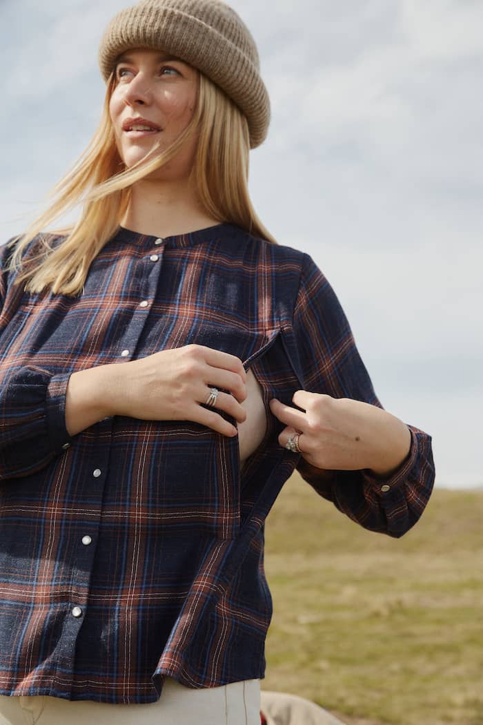 Tajinebanane - Blouse - Carreaux Bleus||Tajinebanane - Blouse - Blue Squares – Image 3