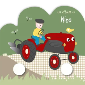 Portemanteau tracteur 2 patères avec prénom