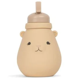 Konges Slojd - Bouteille en Silicone Ourson - Shell||Konges Slojd - Teddy Bear Silicone Bottle - Shell
