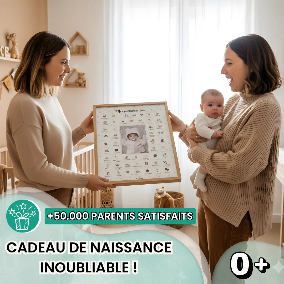 Coffret Cadre Beige “Mes Premières Fois” à tamponner – Thème Ourson – Image 3