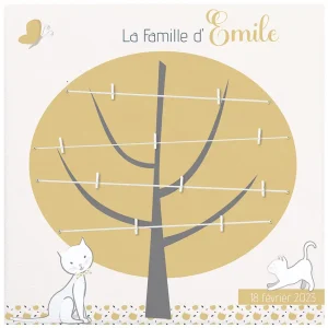 Porte-photos famille chats élégants