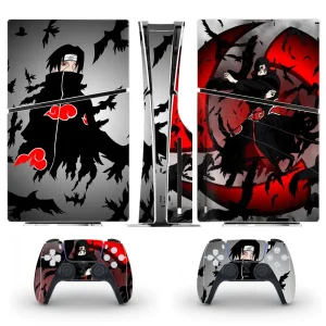 Autocollant PS5 Slim Disc Naruto Sasuke